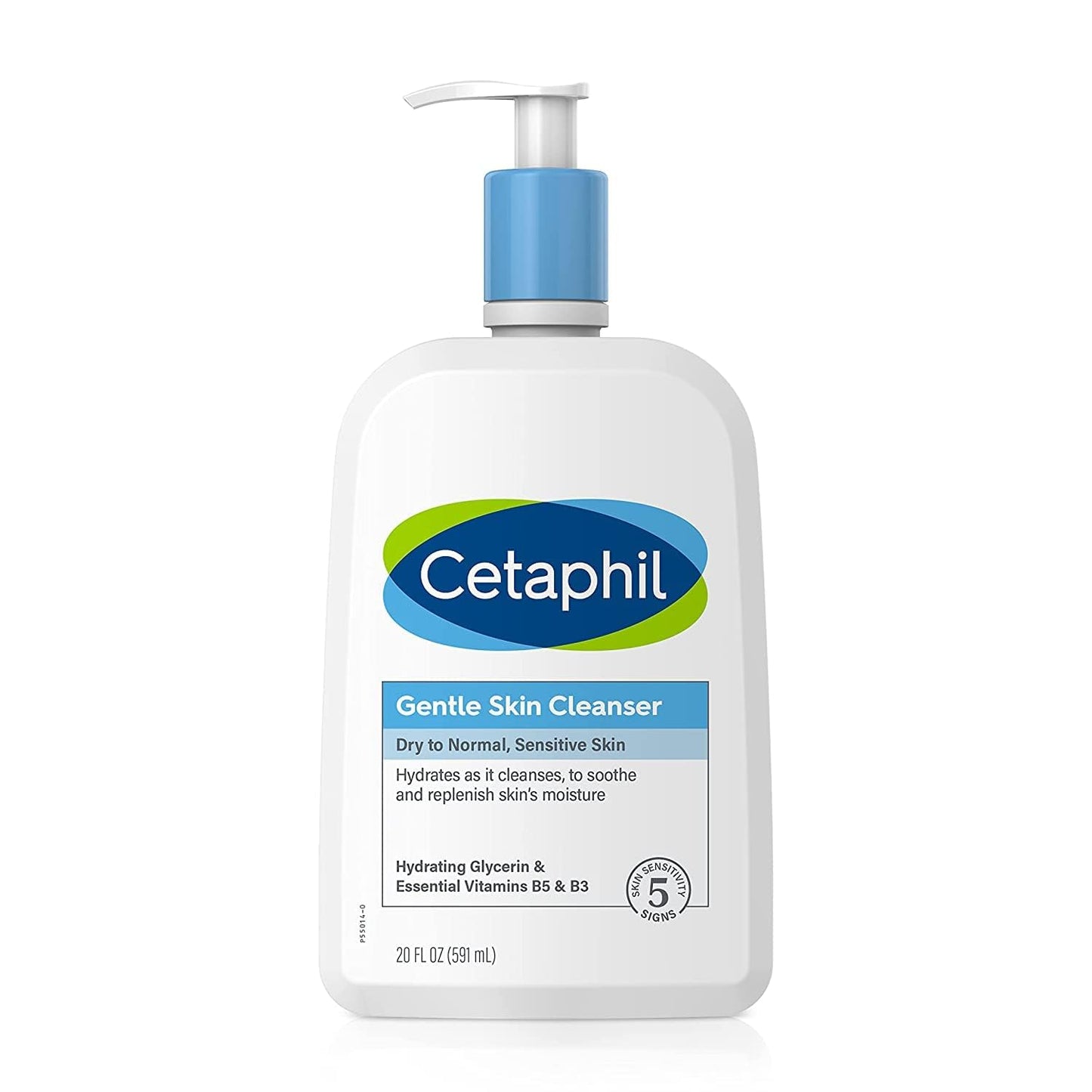 CETAPHIL Hydrating Gentle Skin Cleanser for Dry to Normal Sensitive Skin - Fragrance-Free, Soap-Free, Non-Foaming, 16 oz (2 Pack)