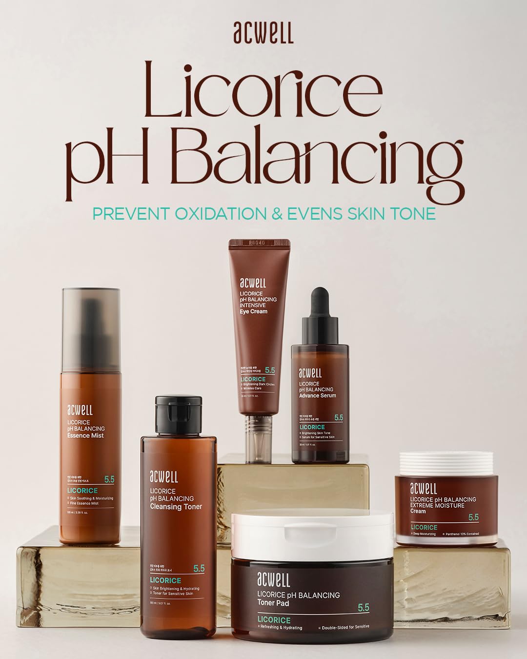 ACWELL Licorice pH Balancing Intensive Anti-Wrinkle Eye Cream 1.01 fl.oz. -For Dark Circles and Puffiness with Peptides and Licorice Water, Anti-aging Face Cream for Men and Women