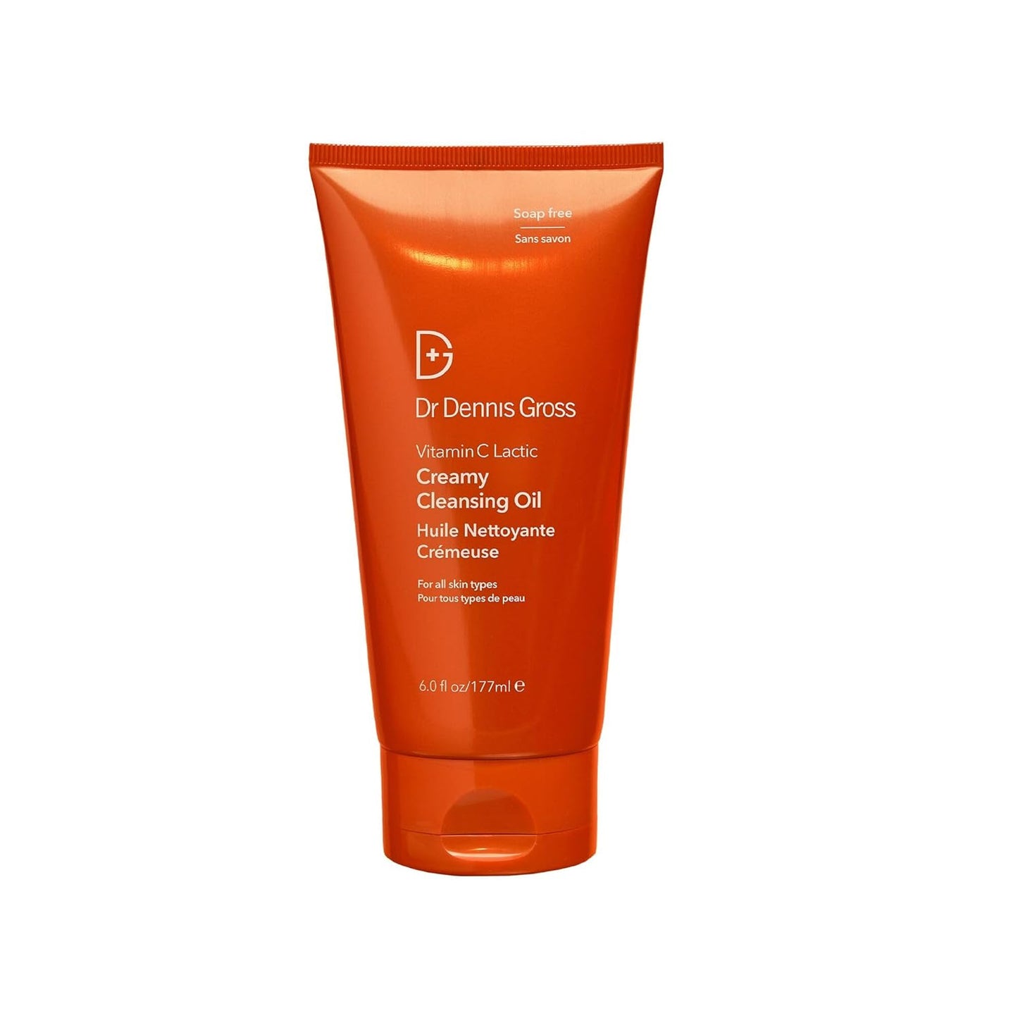 Dr. Dennis Gross Vitamin C Lactic Creamy Cleansing Oil - Removes Makeup & SPF, 6 Fl Oz