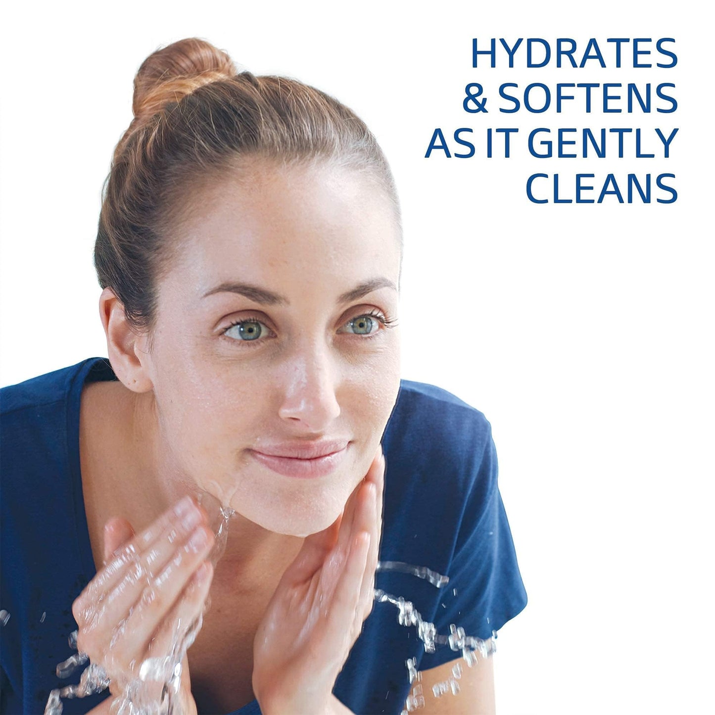 CETAPHIL Hydrating Gentle Skin Cleanser for Dry to Normal Sensitive Skin - Fragrance-Free, Soap-Free, Non-Foaming, 16 oz (2 Pack)