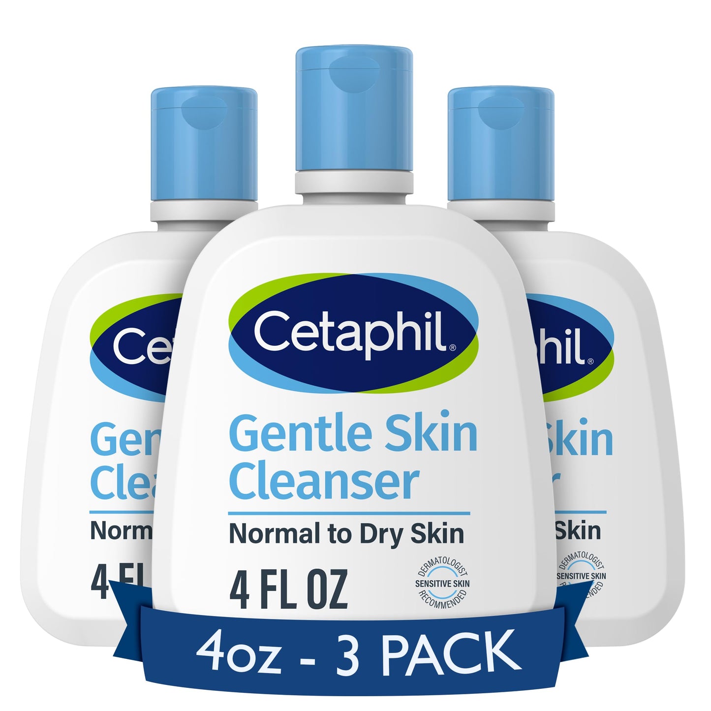 CETAPHIL Hydrating Gentle Skin Cleanser for Dry to Normal Sensitive Skin - Fragrance-Free, Soap-Free, Non-Foaming, 16 oz (2 Pack)