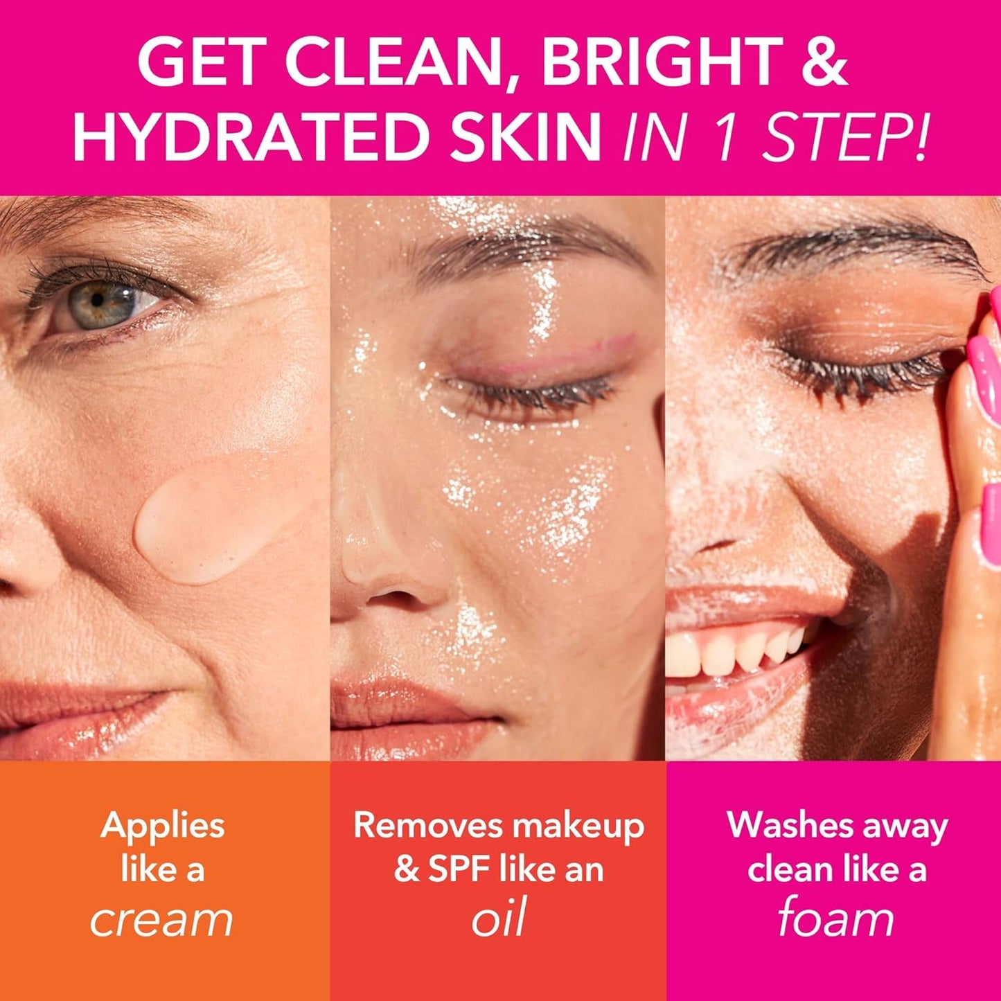 Dr. Dennis Gross Vitamin C Lactic Creamy Cleansing Oil - Removes Makeup & SPF, 6 Fl Oz