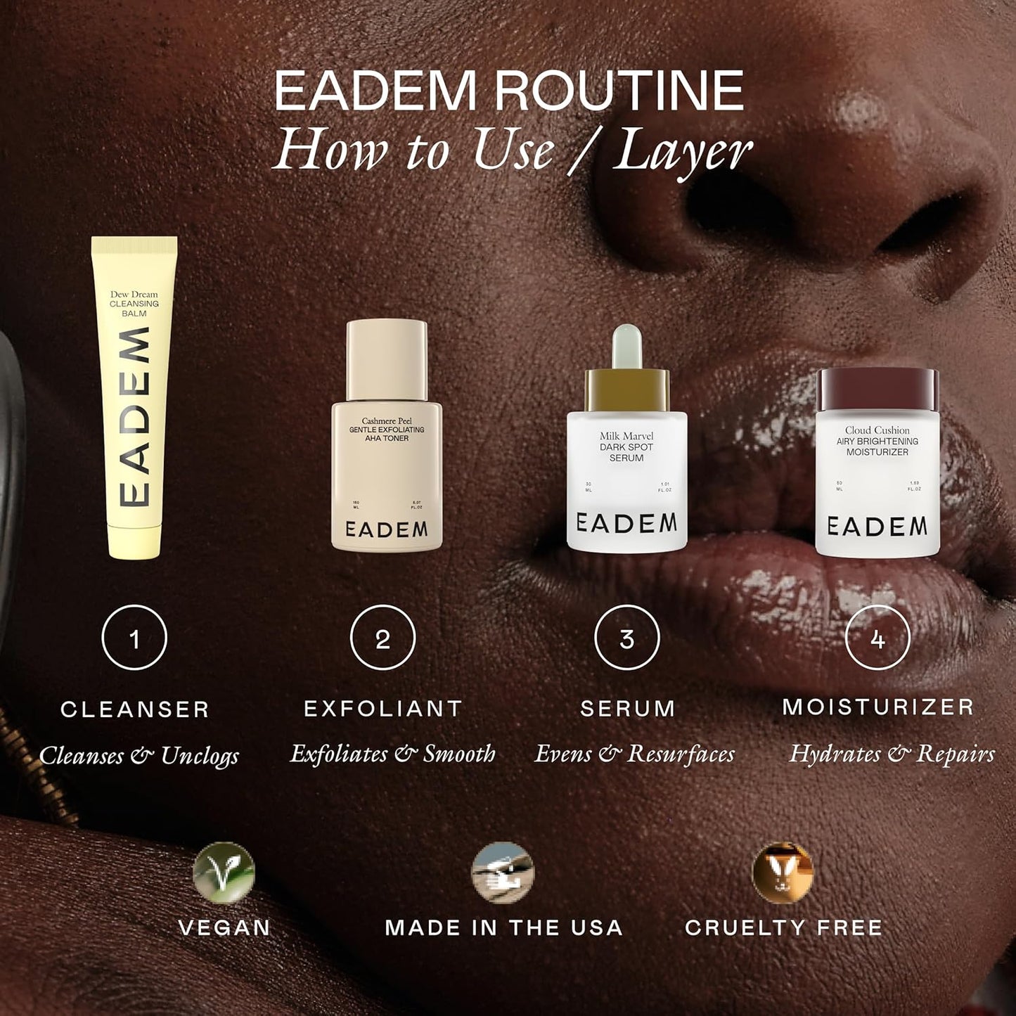 EADEM Face Moisturizer Cream, Ultra Repair Cream, Skin Barrier Repair, Hydrating Moisturizer with Peptides & Ceramides, 1.69 oz, Cloud Cushion