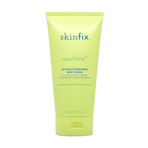 Skinfix Resurface+ Glycolic Renewing Scrub: A Double-Duty AHA BHA Exfoliant Scrub & Body Peel to Visibly Polish, Refine, Brighten & Smooth Rough, Bumpy & Crepey Skin Caused KP-Prone Skin, 8 Fl Oz