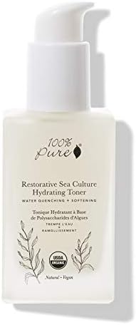 100% PURE Restorative Sea Culture Hydrating Toner, Organic Witch Hazel Toner, Anti-Aging, Alcohol-Free Facial Toner, Hydrating Toner (4 Fl Oz)