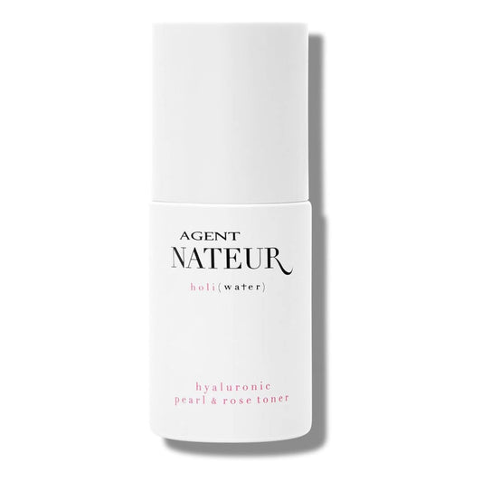 Agent Nateur - holi (water) Natural Pearl + Rose Hyaluronic Essence | Luxury, Non-Toxic Clean Skincare (Travel Size, 1 oz | 30 ml)