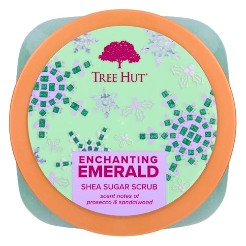 Tree Hut Pumpkin Pop Shea Sugar Scrub | Exfoliating Scrub Removes Dull, Dry Skin for a Hydrated Glow | Limited Edition Fall | Vegan, Free of Parabens, Formaldehyde Donors, & Sulfates | 18 fl oz.