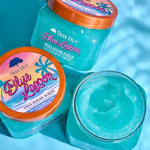 Tree Hut Pumpkin Pop Shea Sugar Scrub | Exfoliating Scrub Removes Dull, Dry Skin for a Hydrated Glow | Limited Edition Fall | Vegan, Free of Parabens, Formaldehyde Donors, & Sulfates | 18 fl oz.