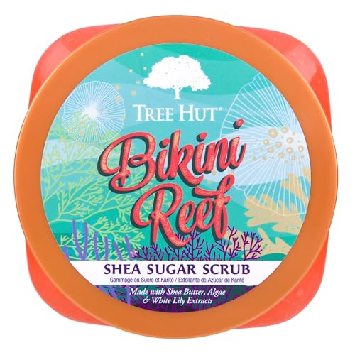 Tree Hut Pumpkin Pop Shea Sugar Scrub | Exfoliating Scrub Removes Dull, Dry Skin for a Hydrated Glow | Limited Edition Fall | Vegan, Free of Parabens, Formaldehyde Donors, & Sulfates | 18 fl oz.