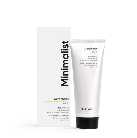 Minimalist 0.3% Ceramide Face Moisturizer For Barrier Repair & Deep Moisturization | Daily Repairing Face Moisturizing Cream For Normal - Dry Skin