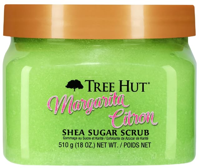 Tree Hut Pumpkin Pop Shea Sugar Scrub | Exfoliating Scrub Removes Dull, Dry Skin for a Hydrated Glow | Limited Edition Fall | Vegan, Free of Parabens, Formaldehyde Donors, & Sulfates | 18 fl oz.