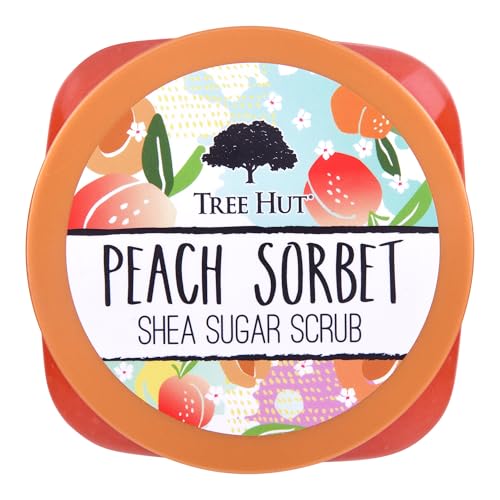 Tree Hut Pumpkin Pop Shea Sugar Scrub | Exfoliating Scrub Removes Dull, Dry Skin for a Hydrated Glow | Limited Edition Fall | Vegan, Free of Parabens, Formaldehyde Donors, & Sulfates | 18 fl oz.