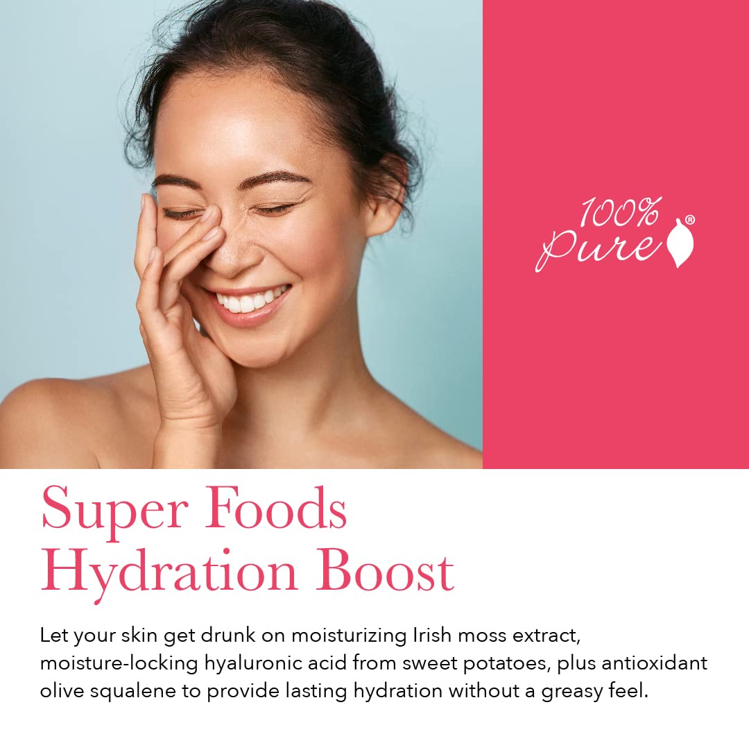 100% PURE Watermelon Cucumber Water Locking Mist for Face Hydrating Skincare - Hyaluronic Acid & Niacinamide Replenishing Plumped Up Glow - Vegan Skin Moisturizer - 1.7 fl oz