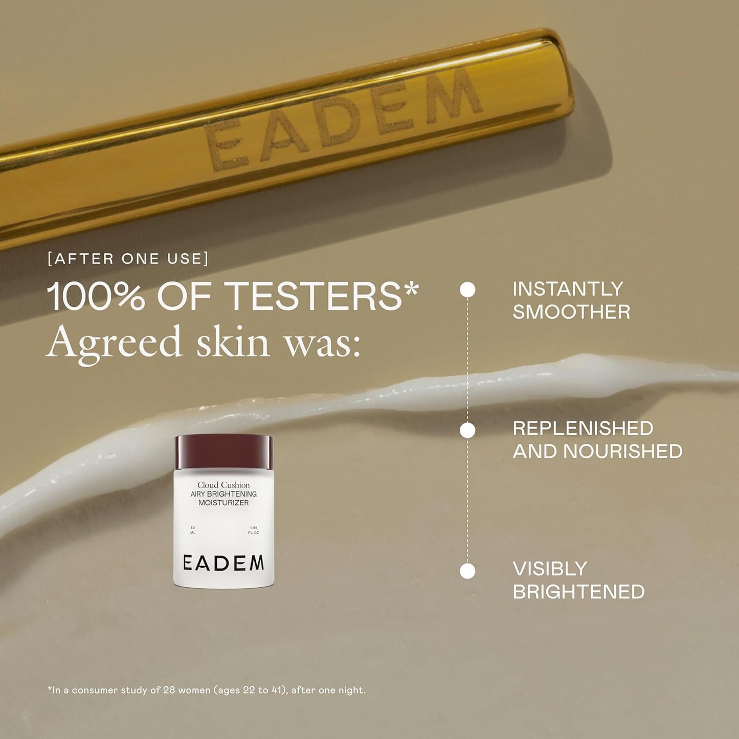 EADEM Face Moisturizer Cream, Ultra Repair Cream, Skin Barrier Repair, Hydrating Moisturizer with Peptides & Ceramides, 1.69 oz, Cloud Cushion