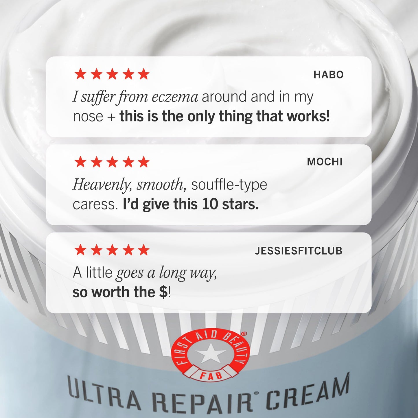 First Aid Beauty Ultra Repair Cream Facial Treatment & Body Care for Eczema