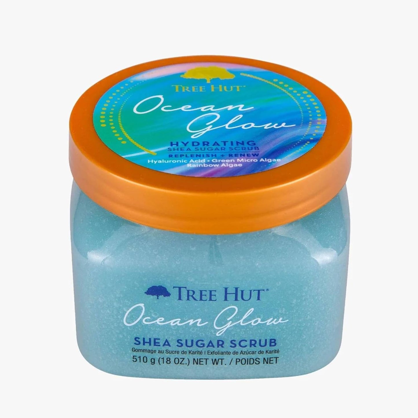 Tree Hut Ocean Glow Hydrating Shea Sugar Scrub - Replenish & Renew, 18 Ounce (Pack of 1)