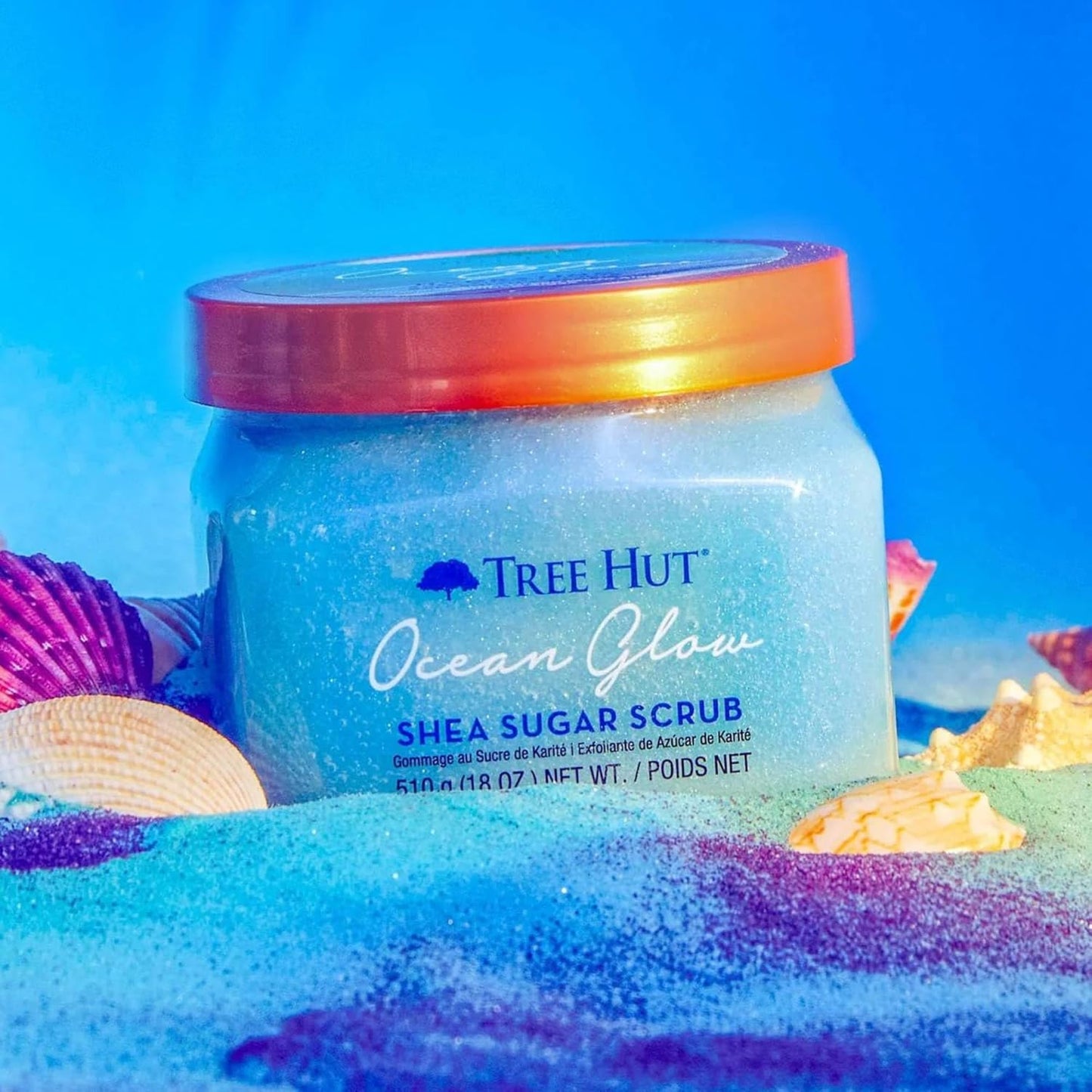 Tree Hut Ocean Glow Hydrating Shea Sugar Scrub - Replenish & Renew, 18 Ounce (Pack of 1)