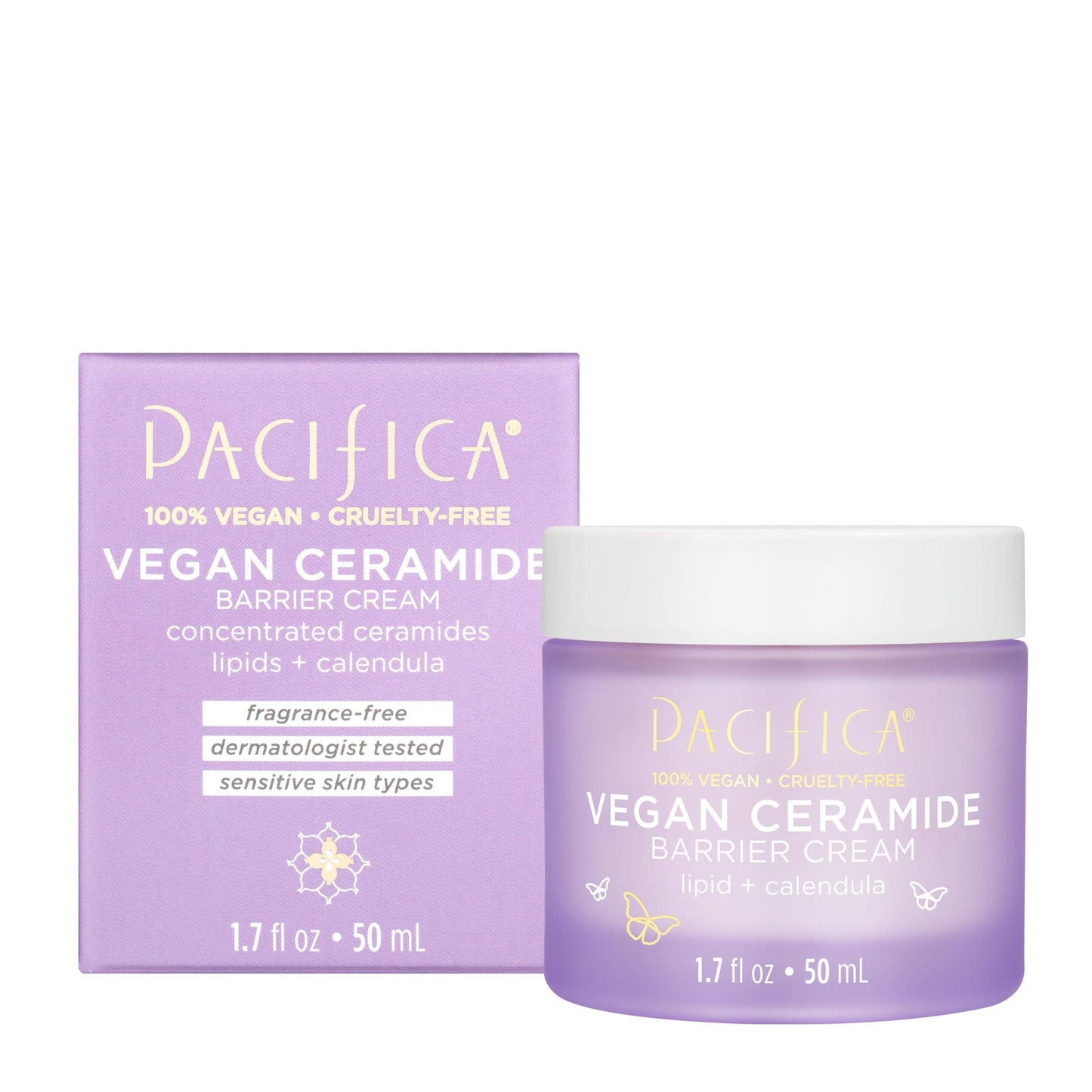 Pacifica Beauty Vegan Ceramide Barrier Cream - Top Choice for Eczema Facial Treatment