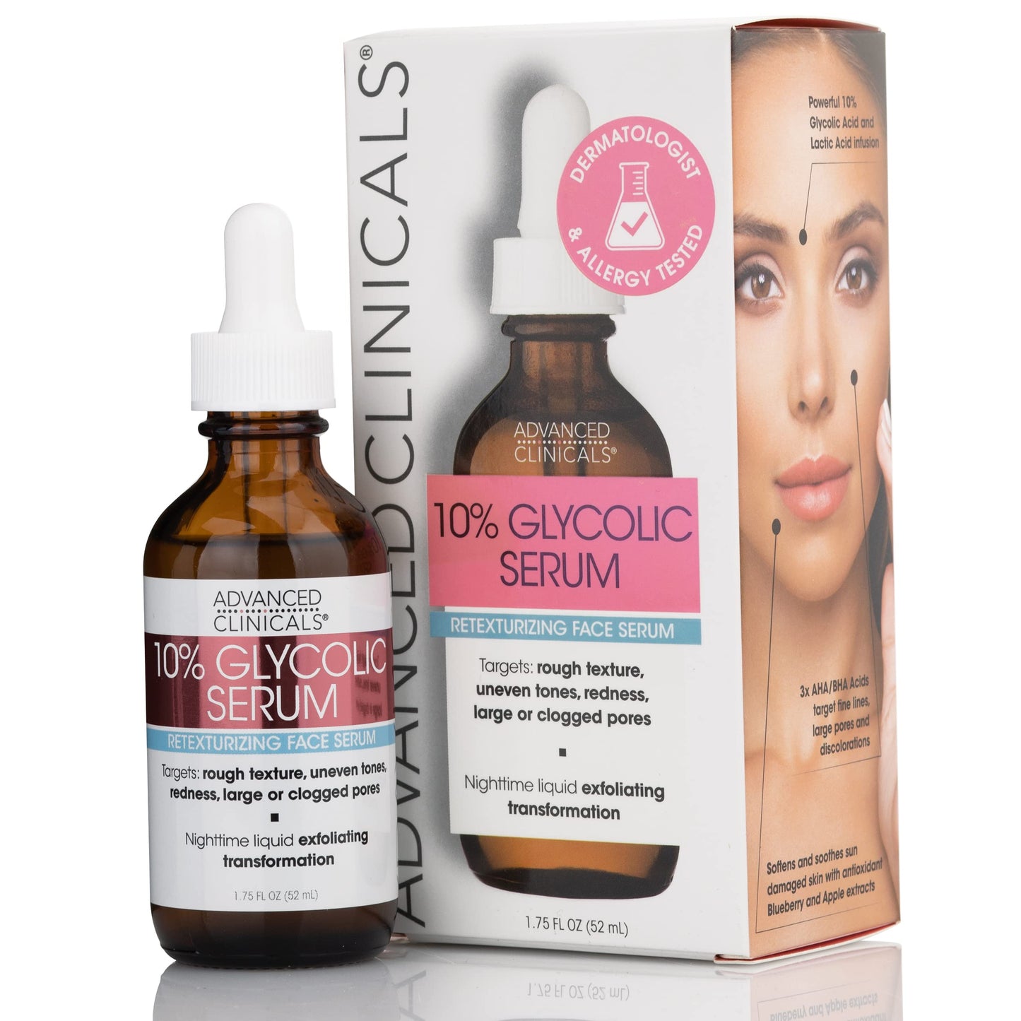 Advanced Clinicals Niacinamide Serum - 5% Niacinamide Serum For Face W/Hyaluronic Acid Serum, Ferulic Acid, Aloe Vera, Fruit Extracts - Dark Spot & Age Spot Remover - Skin Serum for Face 1.75 Fl Oz